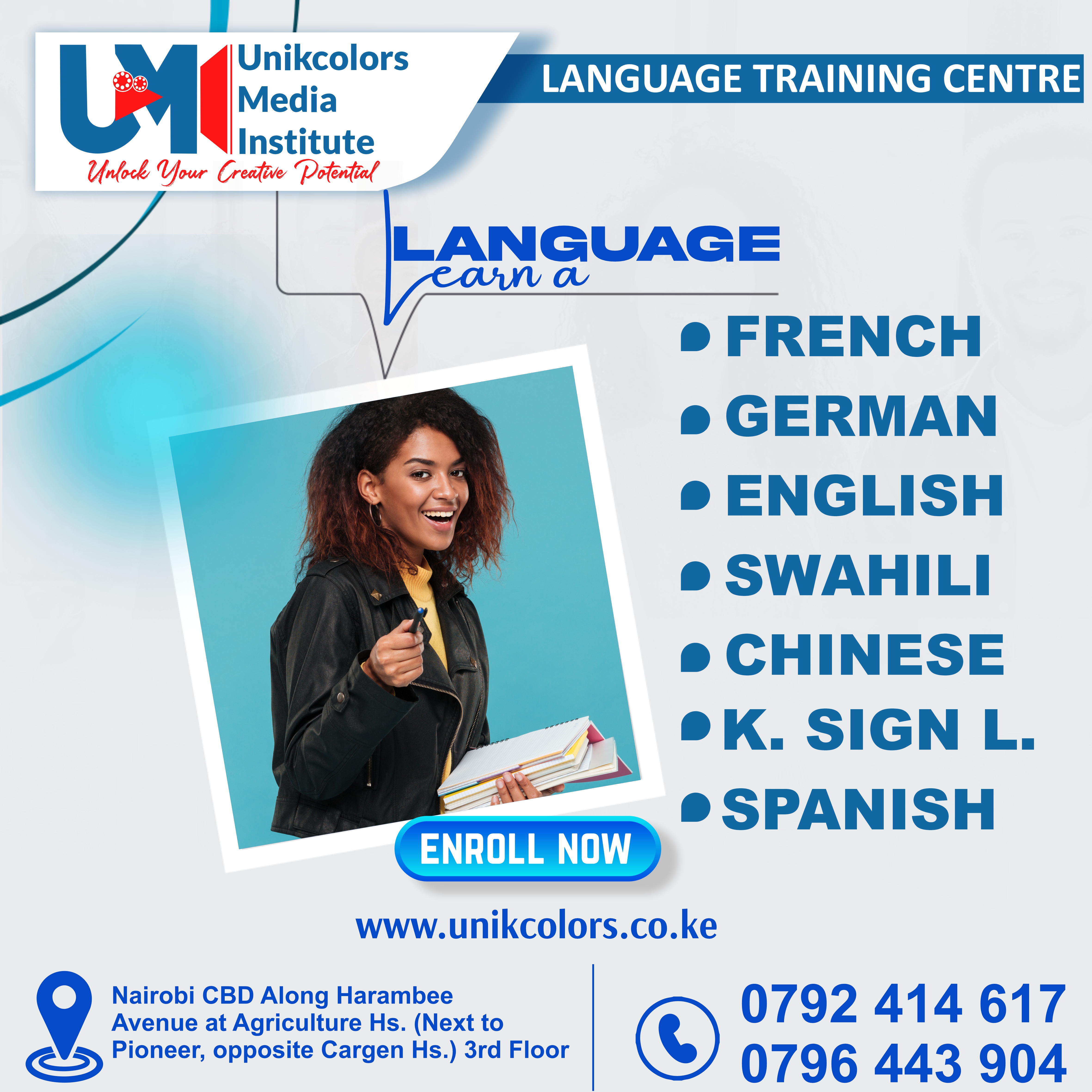 LANGUAGE TRAINING CENTRE - GERMAN | ENGLISH | FRENCH | CHINESE | SPANISH | SWAHILI | KENYA SIGN LANG